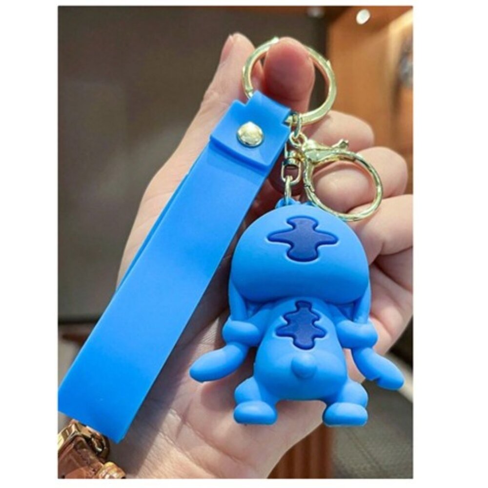 DISNEY Stitch “Groaning” Keychain Key Fob (BRAND-NEW &‎ SO CUTE!) - Picture 2 of 4